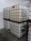 plastic containers in steel cages