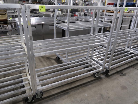 aluminum cooler rack, on casters