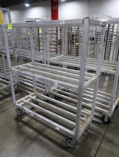 aluminum cooler rack, on casters