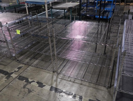 wire shelving merchandising units
