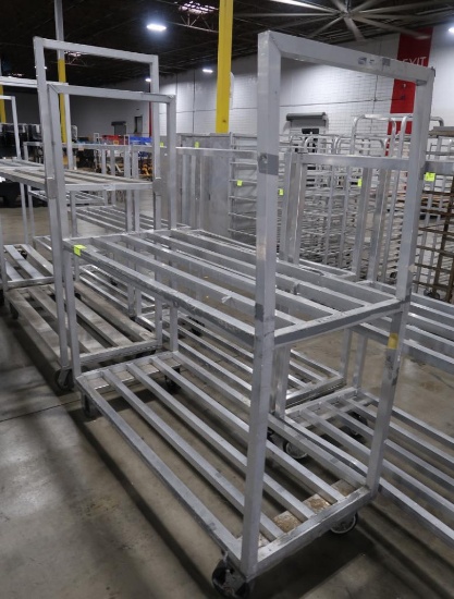 aluminum cooler rack, on casters