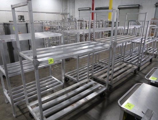 aluminum cooler racks, on casters