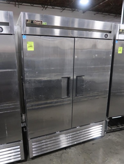 True 2-door stainless refrigerator