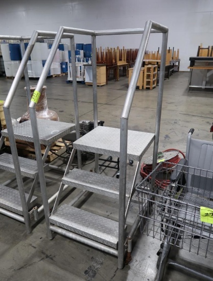 3-step stocking platform, aluminum