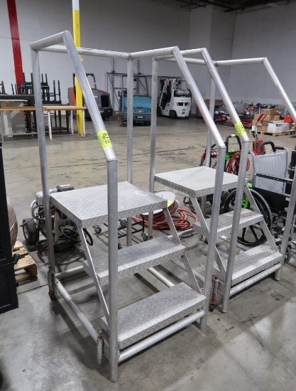 3-step stocking platform, aluminum