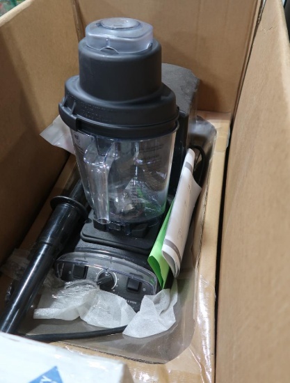 pallet of misc- Vitamix XL large capacity blender (looks new), lateral file,