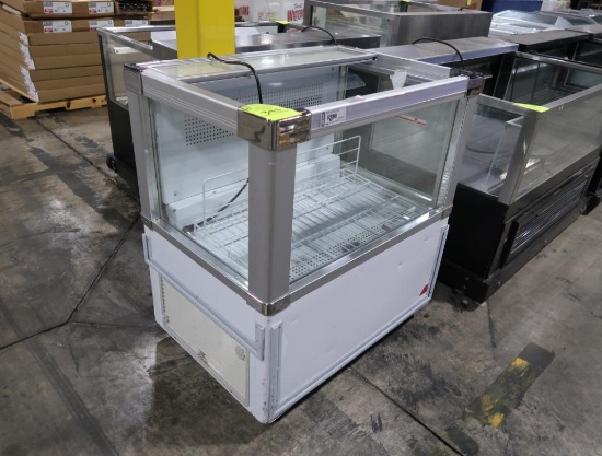 refrigerator showcase w/ 3) glass sides