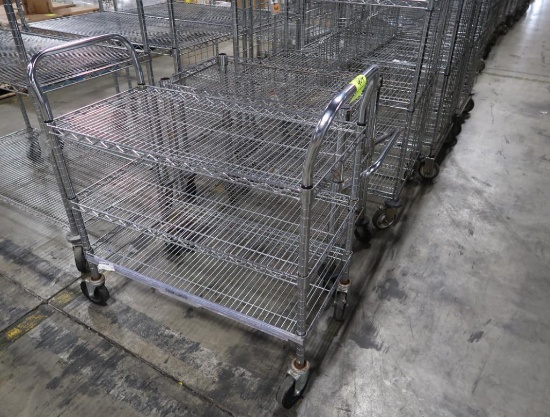 wire shelving stocking carts