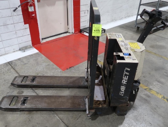 Barrett electric pallet jack, missing battery