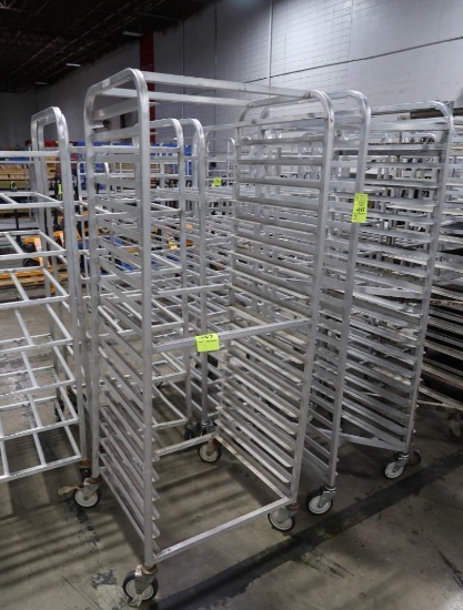 aluminum cooling rack, on casters