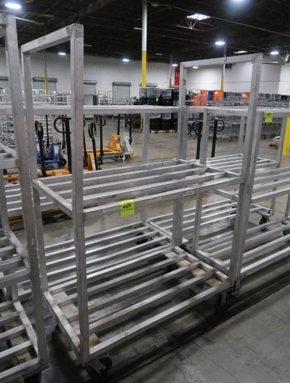 aluminum cooler rack, on casters
