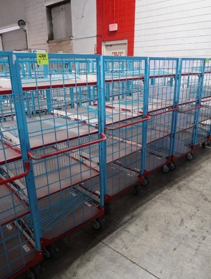 4-tier wire stocking carts