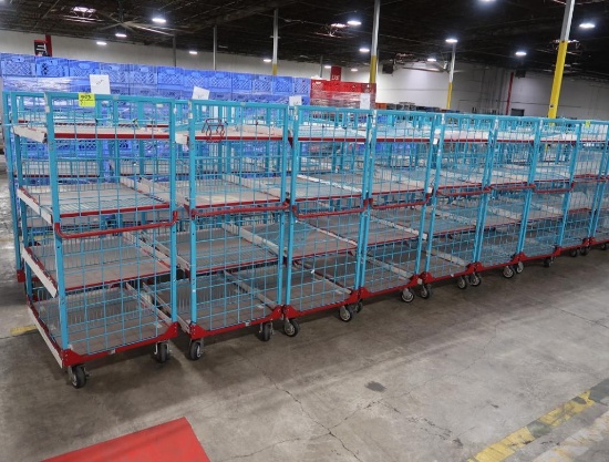 4-tier wire stocking carts