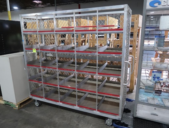 aluminum cubby cart