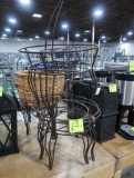 metal stands for baskets w/ one basket