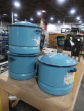 34 qt steamer pots w/ lids & trivets