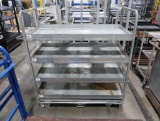 4-tier stocking cart