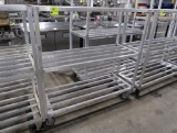 aluminum cooler rack, on casters