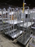 stocking carts w/ folding shelves