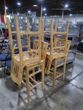wooden bar height chairs