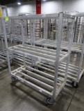 aluminum cooler rack, on casters