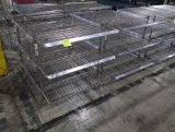 wire shelving merchandising units w/ side shelves