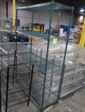 wire shelving unit, epoxy coated
