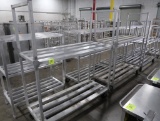 aluminum cooler racks, on casters
