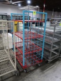 4-tier wire stocking cart