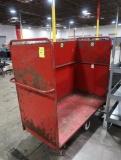 6-wheeled cart w/ 3) sides