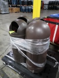 torpedo trash cans