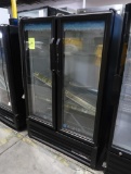 True 2-glass door refrigerated merchandiser