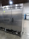True 2-door stainless refrigerator