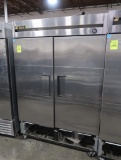 True 2-door stainless refrigerator