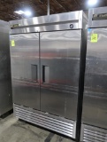 True 2-door stainless refrigerator