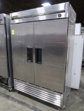 True 2-door stainless refrigerator