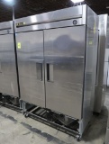 True 2-door stainless refrigerator