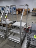3-step stocking platform, aluminum
