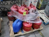 pallet of gas cans