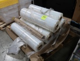 pallet of rolls of plastic