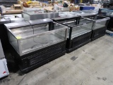 Wasserstrom refrigerated showcases w/ 3) glass sides