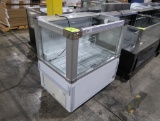 refrigerator showcase w/ 3) glass sides