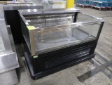 Wasserstrom refrigerated showcase w/ 3) glass sides