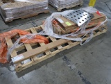 pallet of Metro wire shelves, poles, wire grids, etc