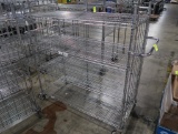 4-tier wire stocking cart