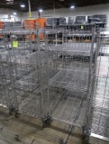 4-tier wire stocking carts