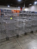 4-tier wire stocking carts