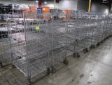 4-tier wire stocking carts