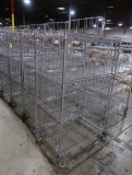 4-tier wire stocking carts