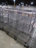 4-tier wire stocking carts